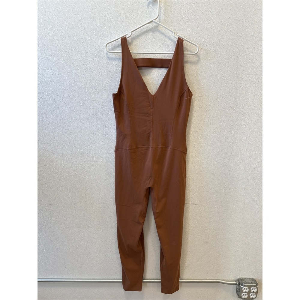 Free People Movement Large‎  Never Better Athletic One Piece Jumpsuit Rust NWOT - Picture 4 of 10